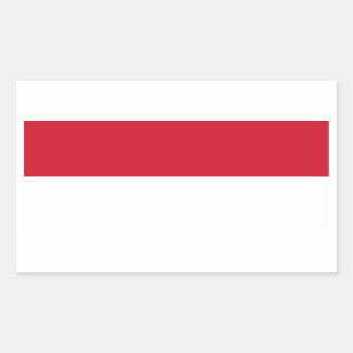 Monaco/Monegasque/Monacan (Civil) Flag Rectangular Sticker