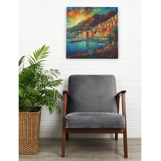 Monaco, Monte-Carlo Bay in van Gogh style Metal Print (Creator Uploaded)