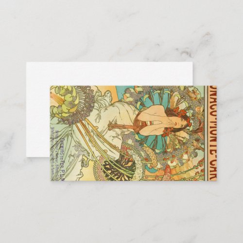 Monaco Monte_Carlo Chemins de Fer PLM by Mucha Business Card