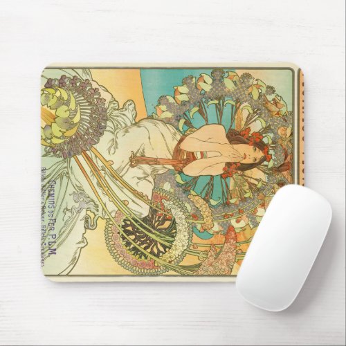 Monaco Monte_Carlo Chemins de Fer PLM by Mucha Mouse Pad