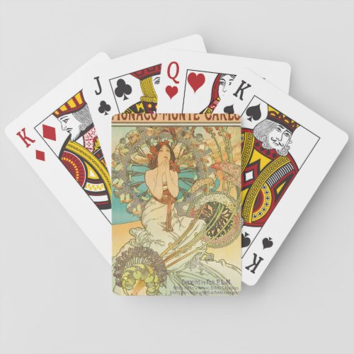 Monaco Monte_Carlo Chemins de Fer PLM by Mucha Poker Cards