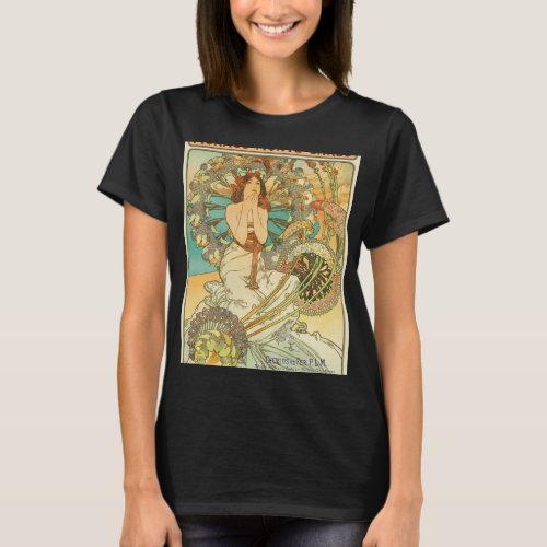 Monaco Monte_Carlo Chemins de Fer PLM by Mucha T_Shirt