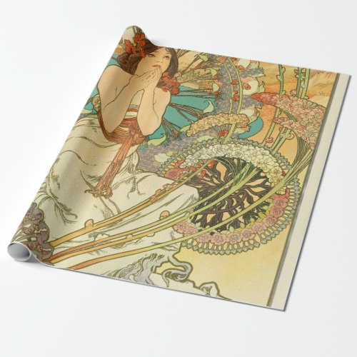 Monaco Monte_Carlo Chemins de Fer PLM by Mucha Wrapping Paper