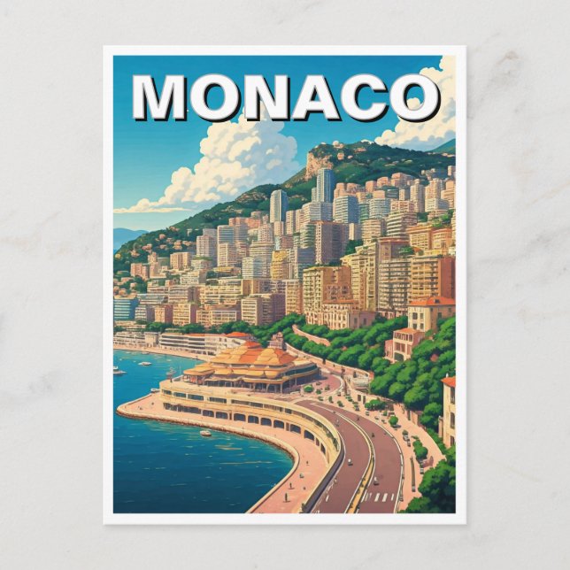 Monaco Monte Carlo Europe Travel Postcard (Front)