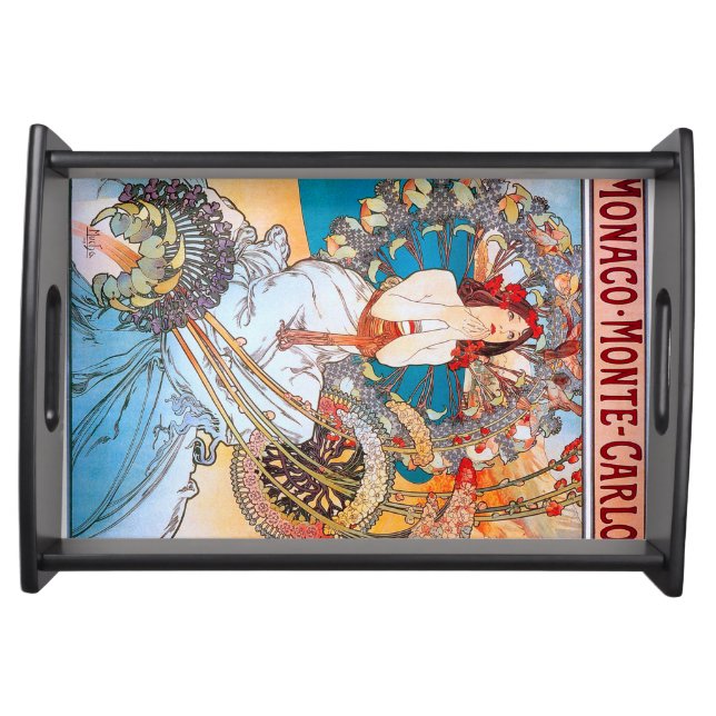 Monaco, Monte-Carlo, Mucha Serving Tray (Front)