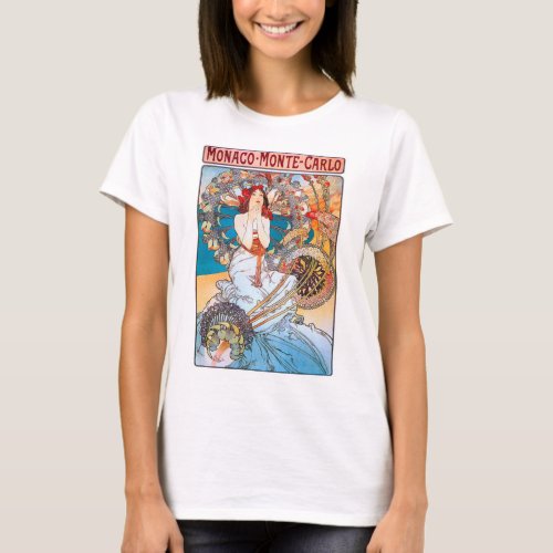 Monaco Monte_Carlo Mucha T_Shirt