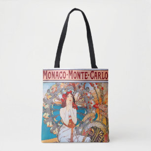 Monaco, Monte-Carlo, Mucha Tote Bag