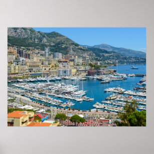 Monaco Monte Carlo Photograph Poster