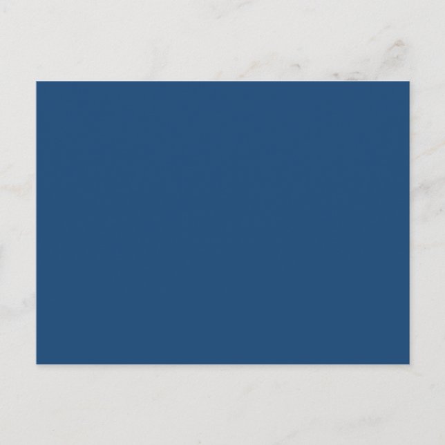 Monaco Noble Blue Solid Color Postcard (Front)