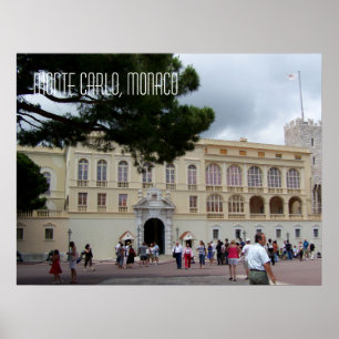 Monaco Palace in Monte Carlo Travel Photography Poster