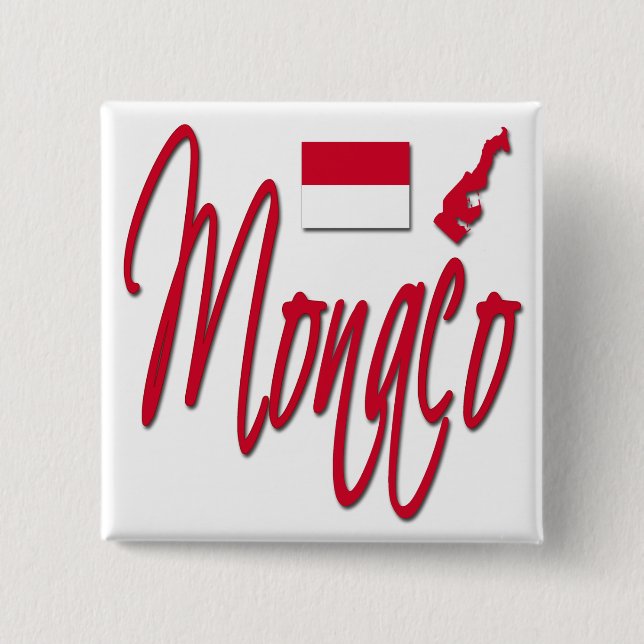 Monaco Pinback Button (Front)
