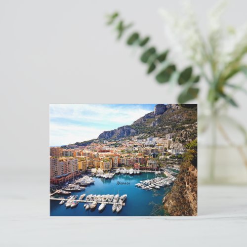 Monaco Port Postcard