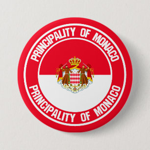 Monaco Round Emblem Button