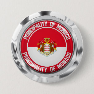 Monaco Round Emblem Button