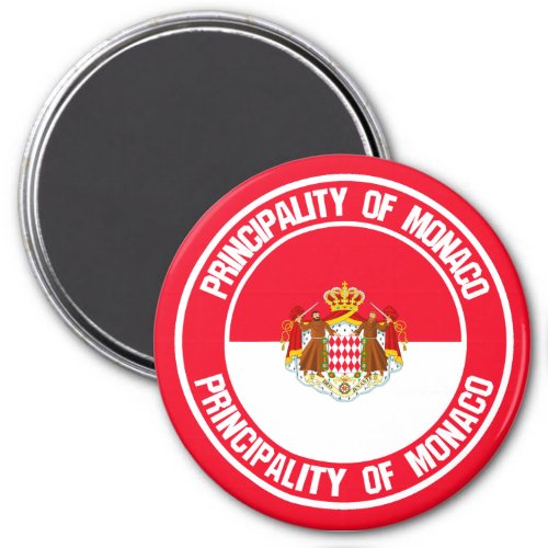 Monaco Round Emblem Magnet