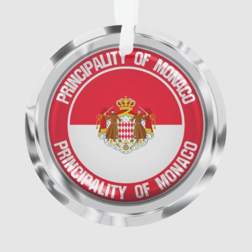 Monaco Round Emblem Ornament