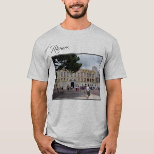 Monaco Royal Palace Photograph Souvenir T_Shirt