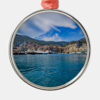Monaco Skyline Metal Ornament