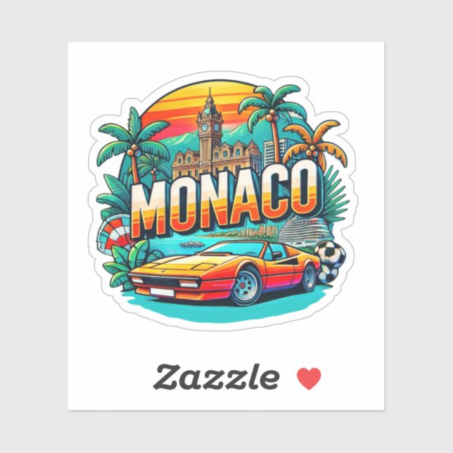Monaco Sticker (Sheet)