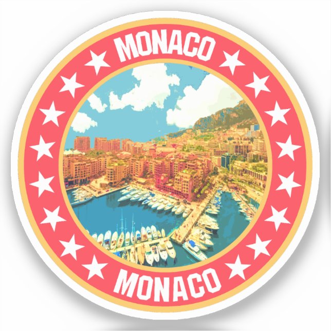 Monaco                                             sticker (Front)