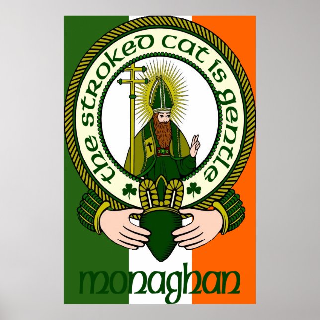 Monaghan Clan Motto Poster Print (Front)