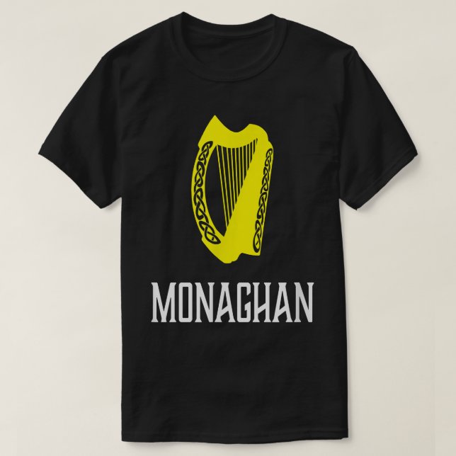 Monaghan, Ireland - Celtic Irish Gaelic  T-Shirt (Design Front)