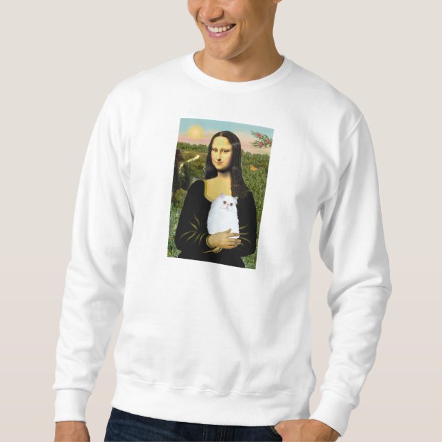 MonaLisa - White Persian kitten #49 Sweatshirt (Front)