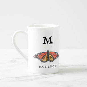 Monarch and Ladybug Bone China Mug