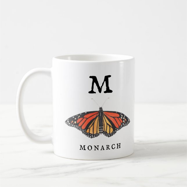 Monarch and Ladybug  Coffee Mug (Left)