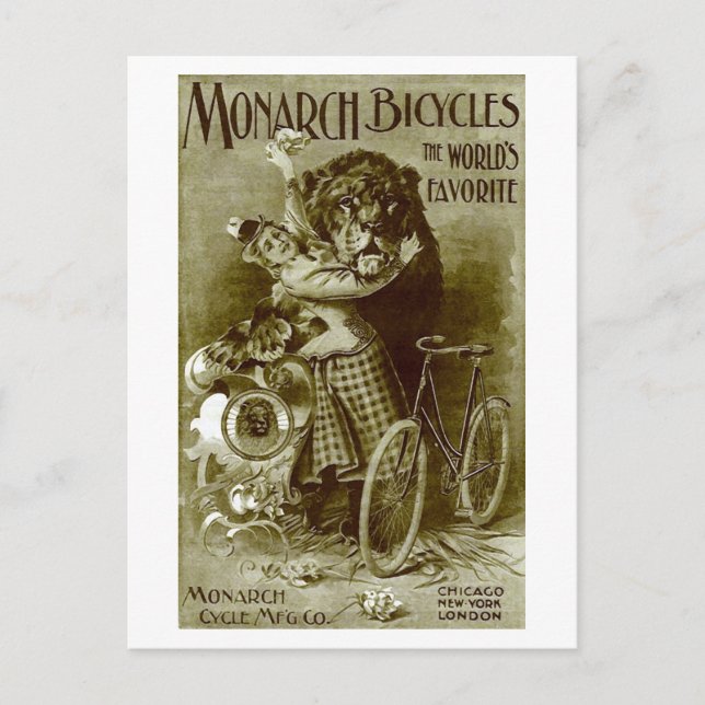 Monarch Bicycles Postcard (Front)
