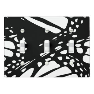 Monarch Butter Design - Black&White - Light Switch