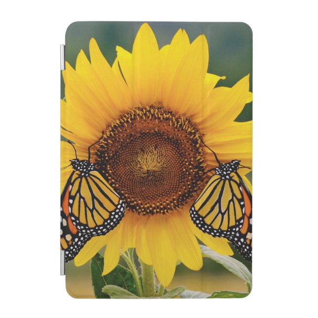 Monarch Butterfies on Sunflower iPad Mini Cover (Front)