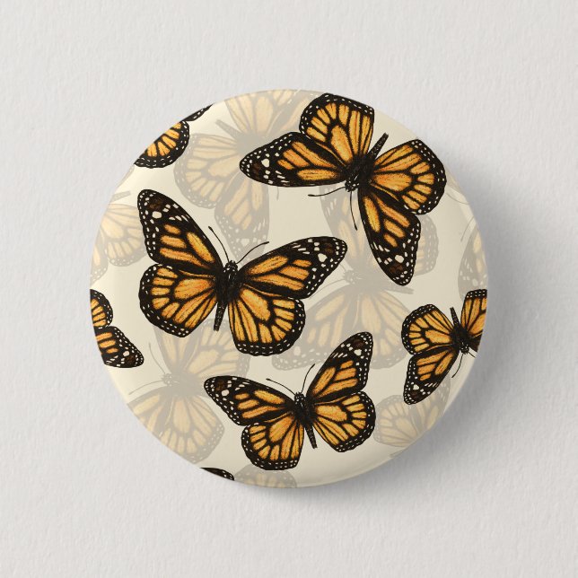 Monarch butterfles button (Front)
