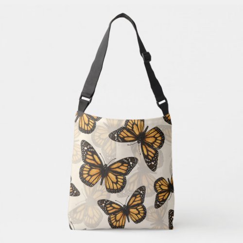 Monarch butterfles crossbody bag