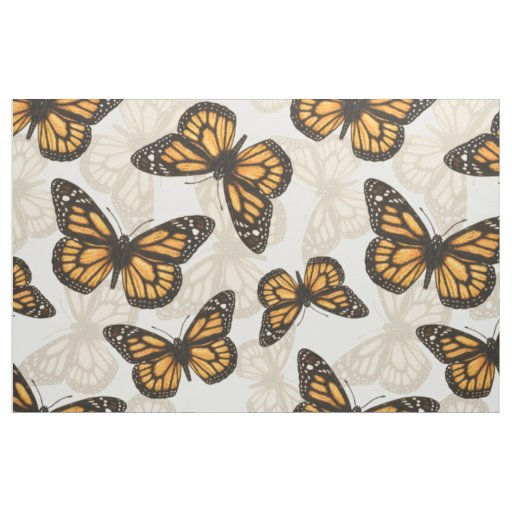Monarch butterfles fabric