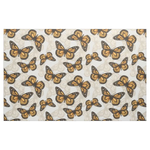 Monarch butterfles fabric