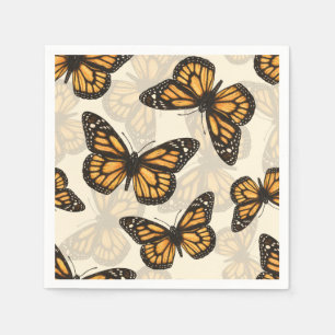 Monarch butterfles napkins