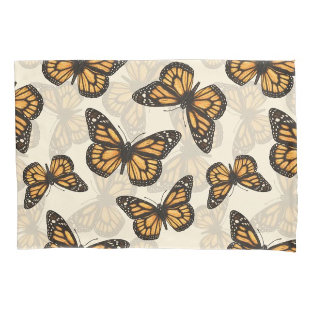 Monarch butterfles pillow case (Front)