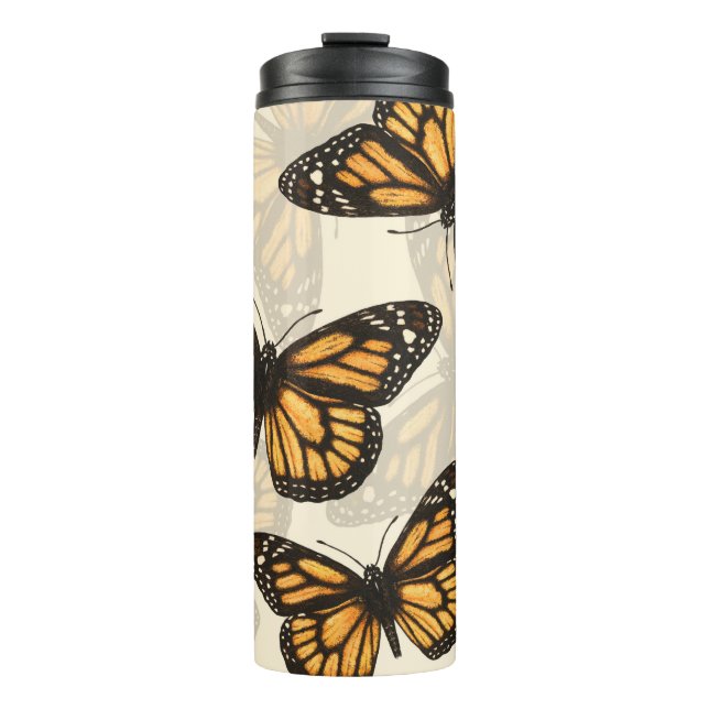 Monarch butterfles thermal tumbler (Front)