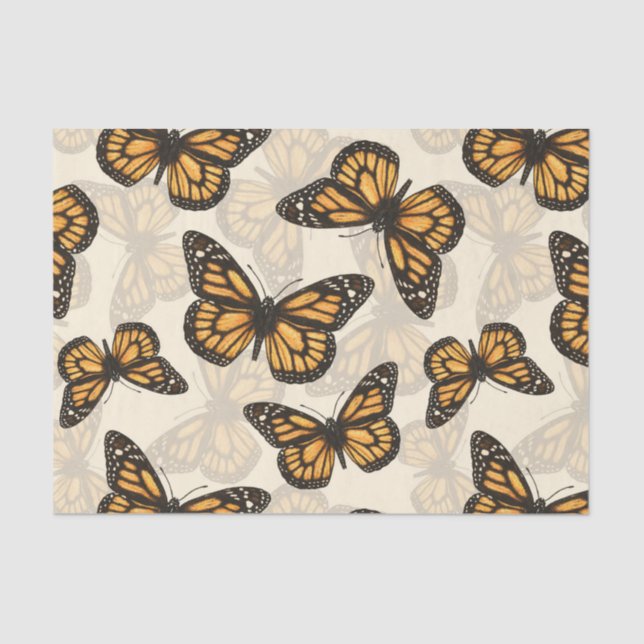 Monarch butterfles tissue paper (Front)