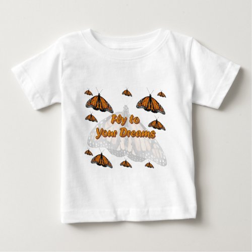 Monarch Butterflies Baby T_Shirt