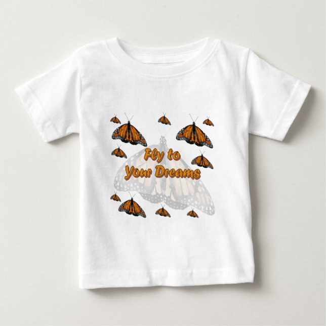 Monarch Butterflies Baby T-Shirt (Front)