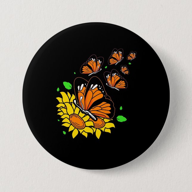 Monarch Butterflies Button (Front)