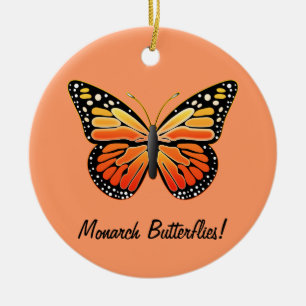 Monarch Butterflies Ceramic Ornament