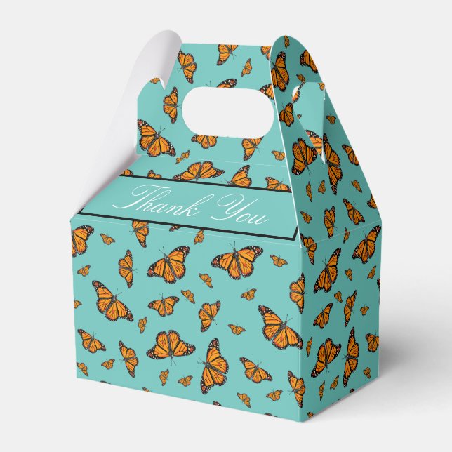 Monarch butterflies  favor boxes (Front Side)