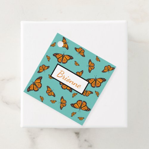 Monarch butterflies  favor tags