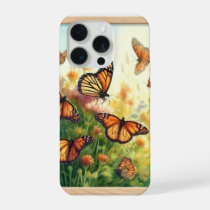 Monarch Butterflies in the Meadow REF272 - Waterco iPhone 15 Pro Case