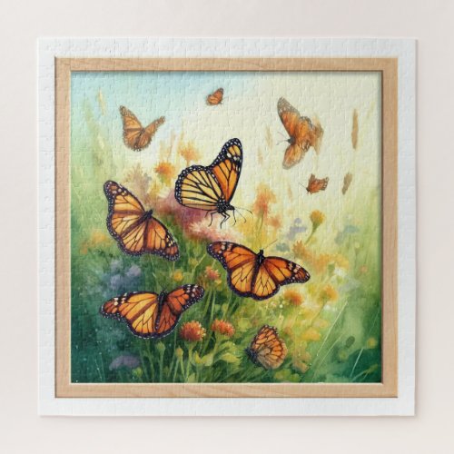 Monarch Butterflies in the Meadow REF272 _ Waterco Jigsaw Puzzle