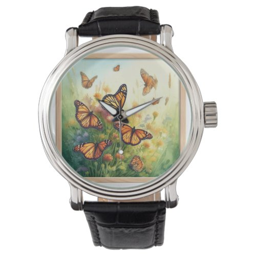 Monarch Butterflies in the Meadow REF272 _ Waterco Watch