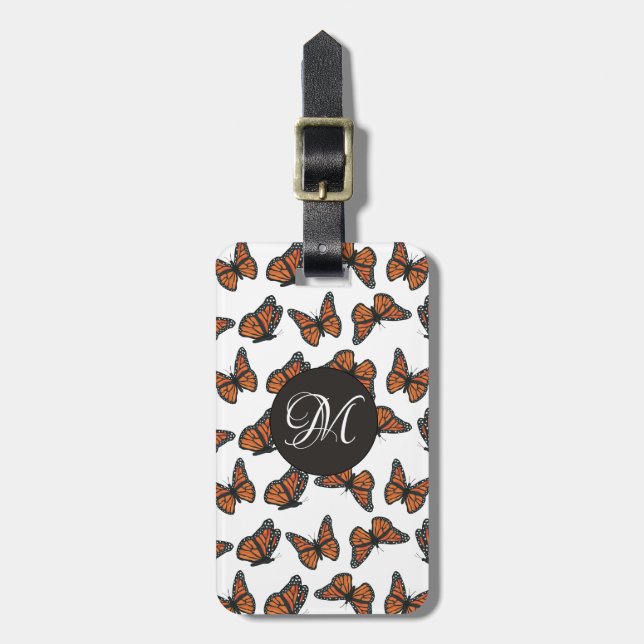Monarch Butterflies Luggage Tag (Front Vertical)